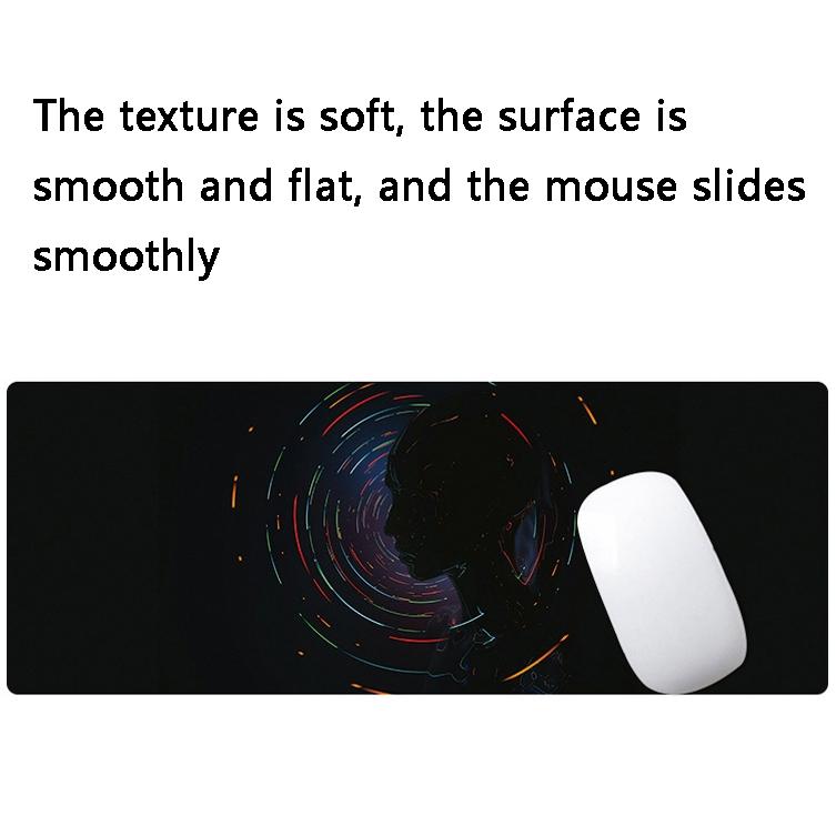 Fantasy Pattern Mouse Pad 300 X 800 X 4Mm Hand Painted - 2 Silhouettes 3