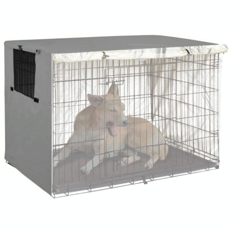 Outdoor Pet Cage Cover - Waterproof & Dustproof - 109x74x76cm - Black 9