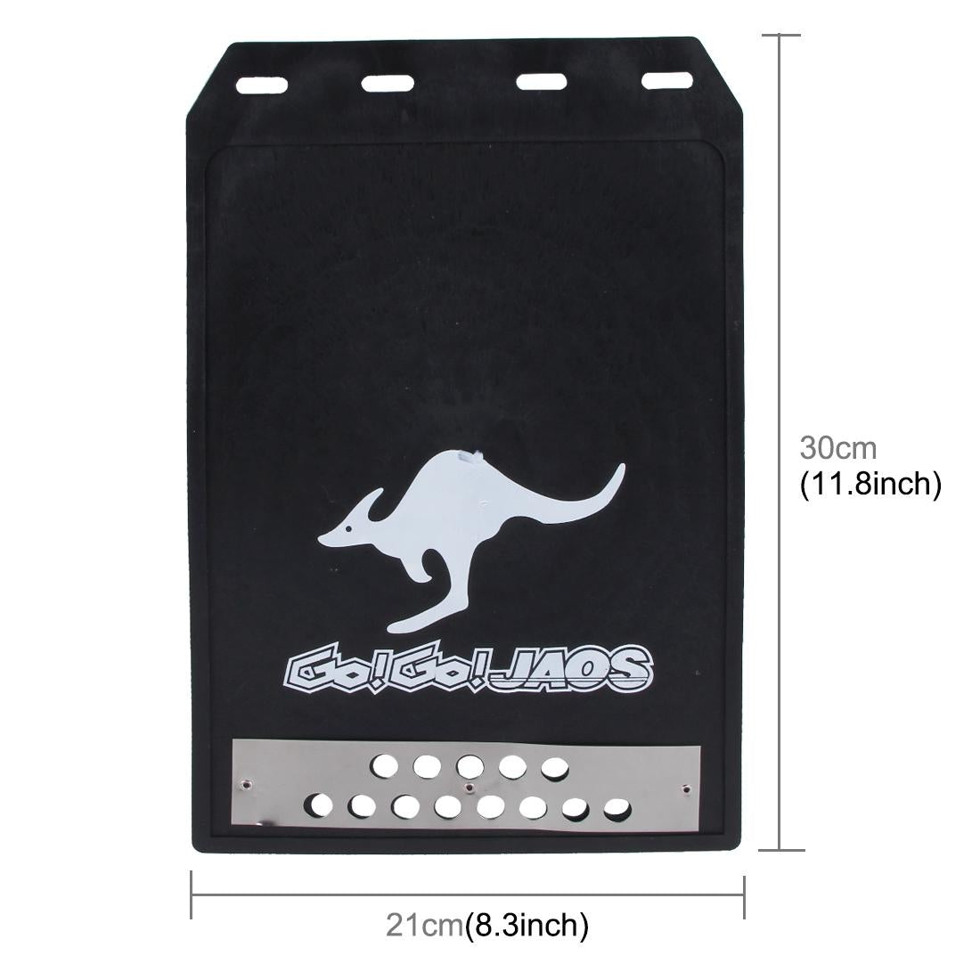 2 Pcs Premium Heavy Duty Molded Splash Mud Flaps Auto Front And Rear Fender Guard Small Size Random Pattern Delivery - Black 3
