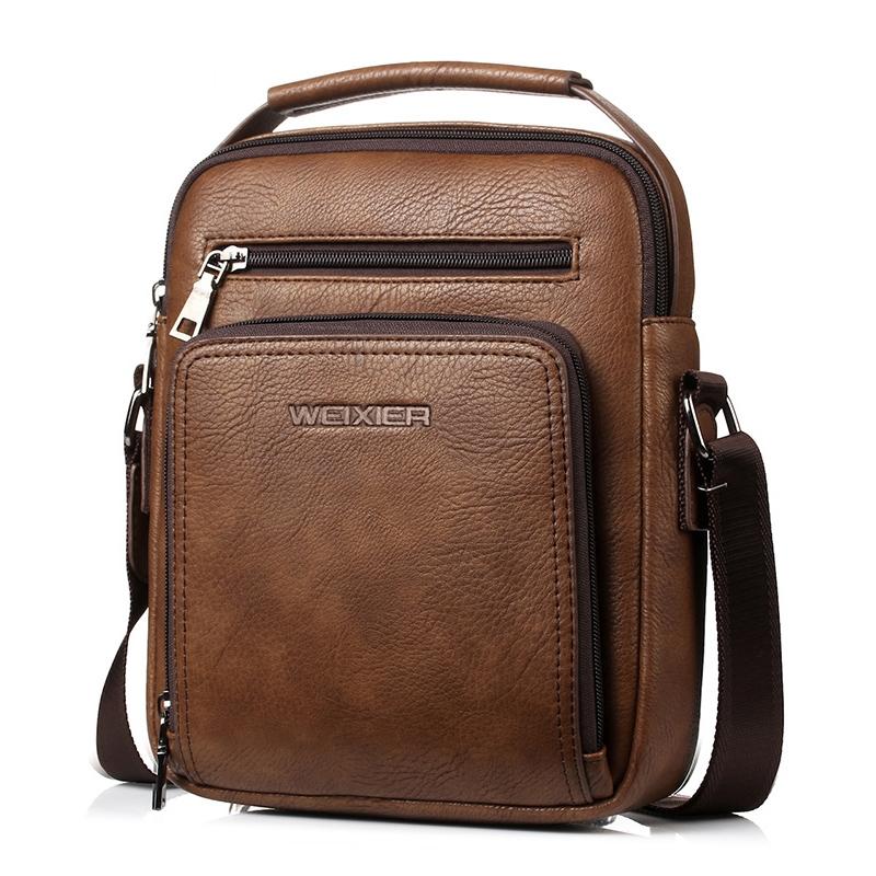 Versatile Men's Crossbody Bag For Business - Black 13