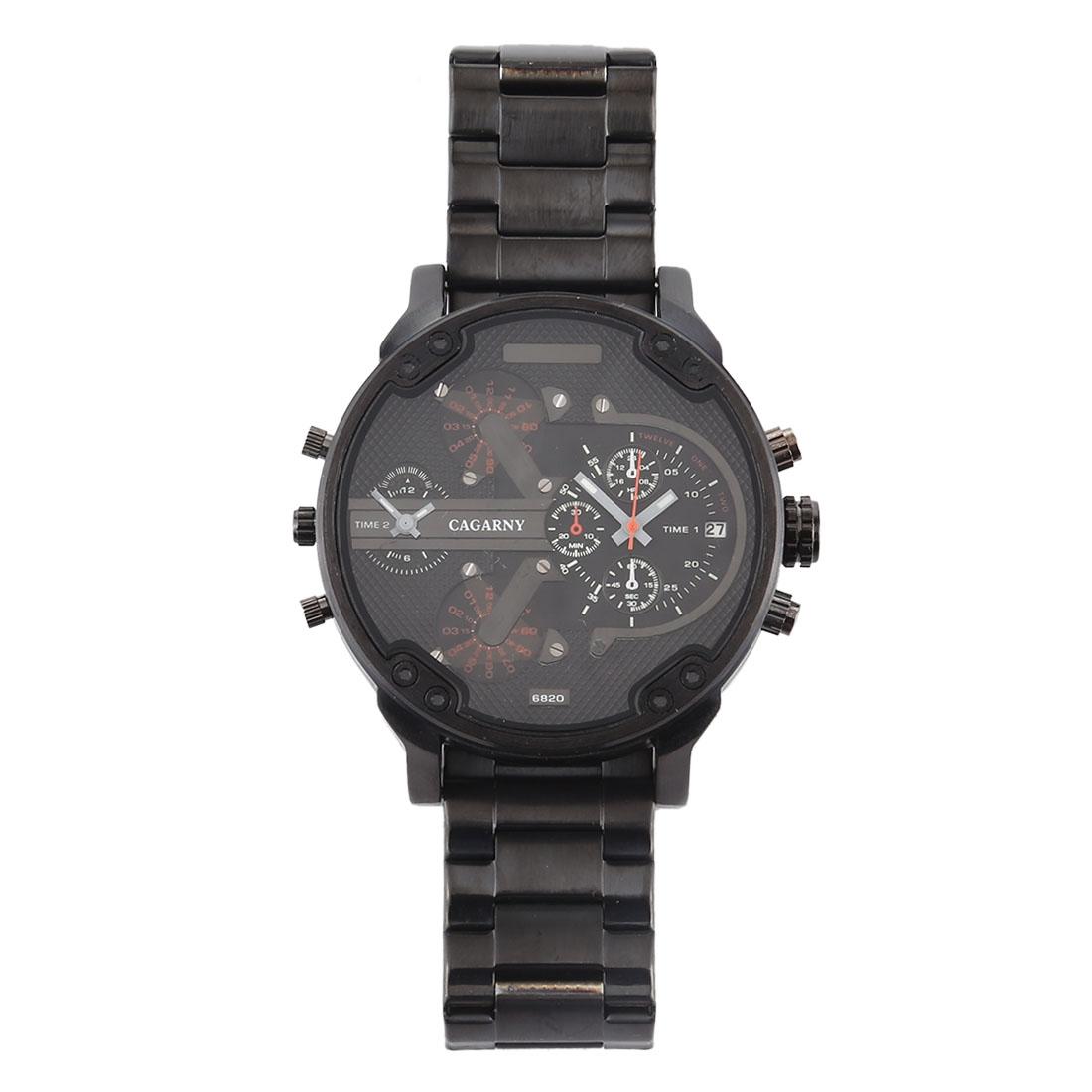 Large Dial Dual Time Zone Business Watch - Fashionable Quartz - Wa0024B