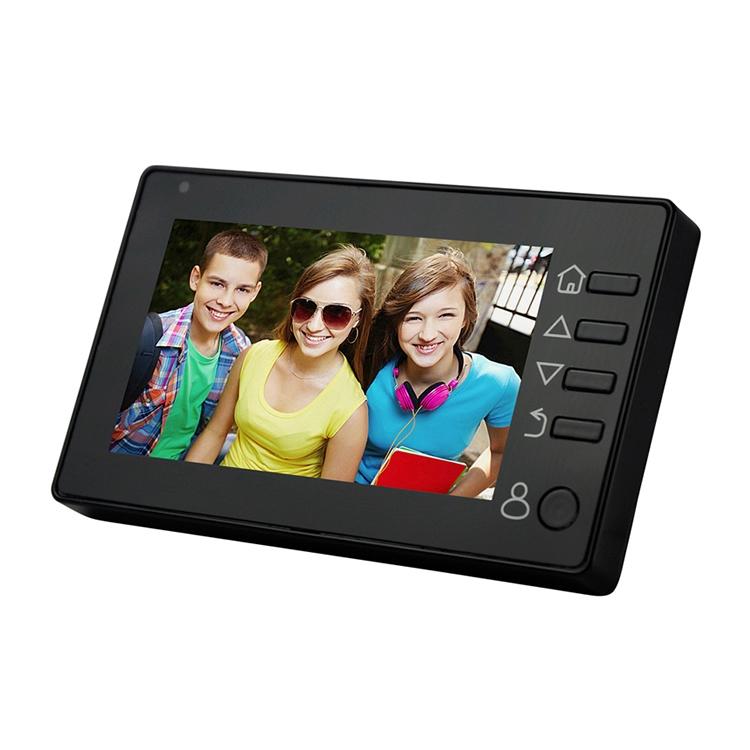 Smart Doorbell With 4.3 Tft Screen 3.0Mp Camera Night Vision Motion Detection And 32Gb Tf Card Support - Black 4