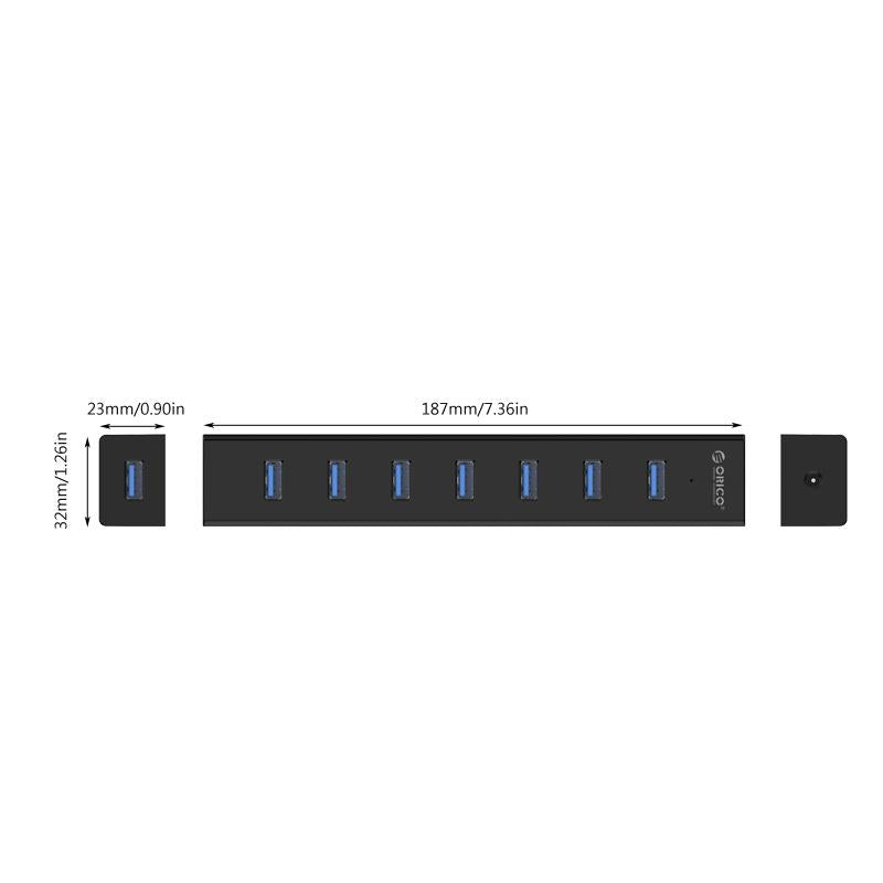 7-Port Usb 3.0 Desktop Hub With 1M Cable 5