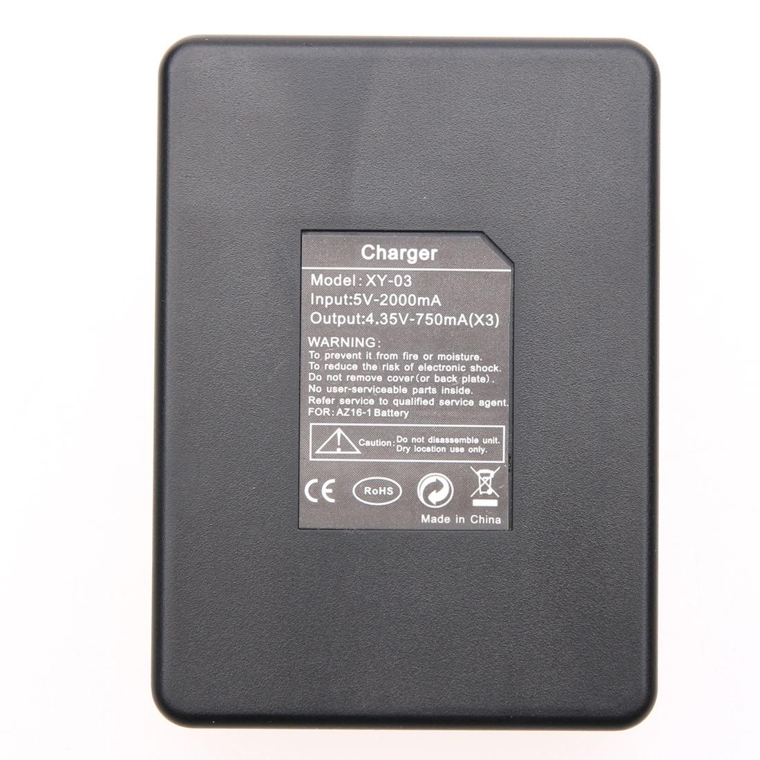 Remote Control Charger for Dual Batteries with Usb Cable for Gopro Hero7 / 6 / 5 4