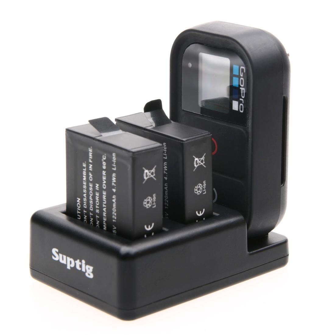Remote Control Charger for Dual Batteries with Usb Cable for Gopro Hero7 / 6 / 5 6