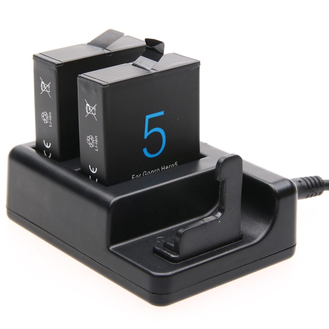 Remote Control Charger for Dual Batteries with Usb Cable for Gopro Hero7 / 6 / 5 7