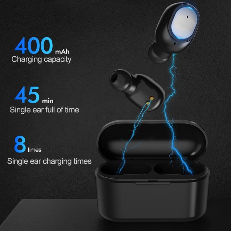 Wireless Bluetooth 5.0 Earphones - Binaural Stereo Automatic Pairing - Black 12