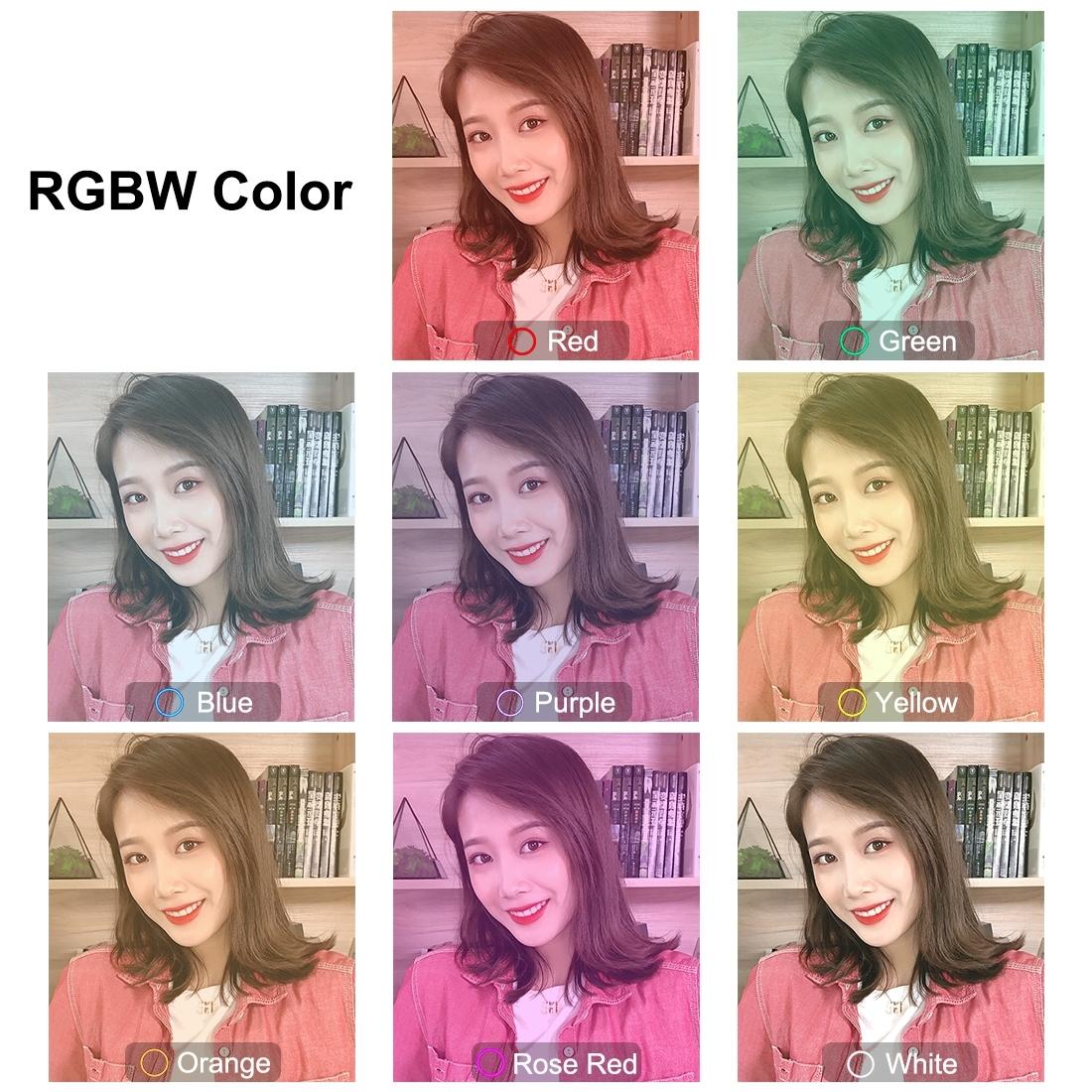 30cm Curved Surface Led Ring Light with Tripod and Phone Clamp - 10 Modes 8 Colours Usb Powered 7