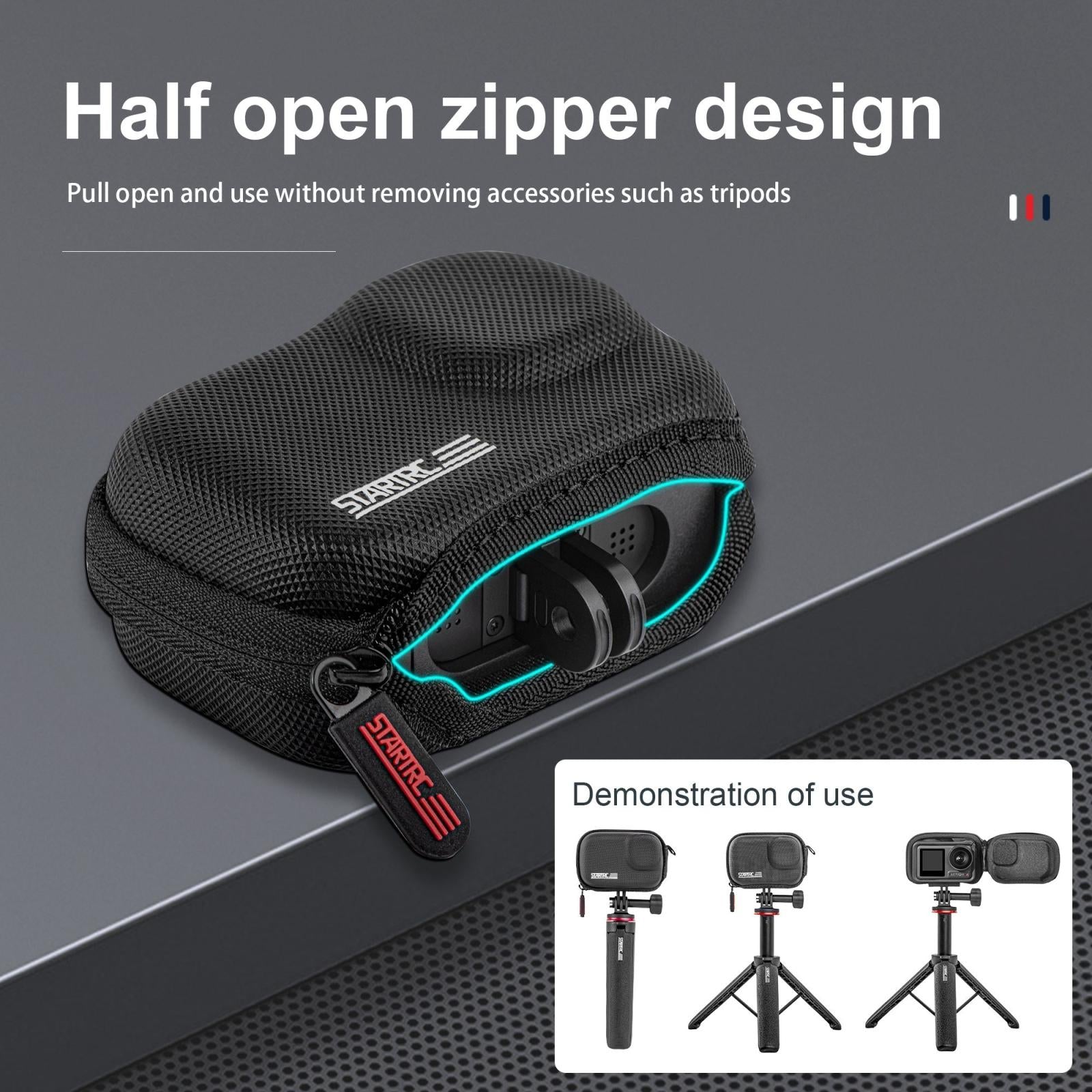 Portable Camera Case for Dji Action 3 / 4 - Pu Material 9