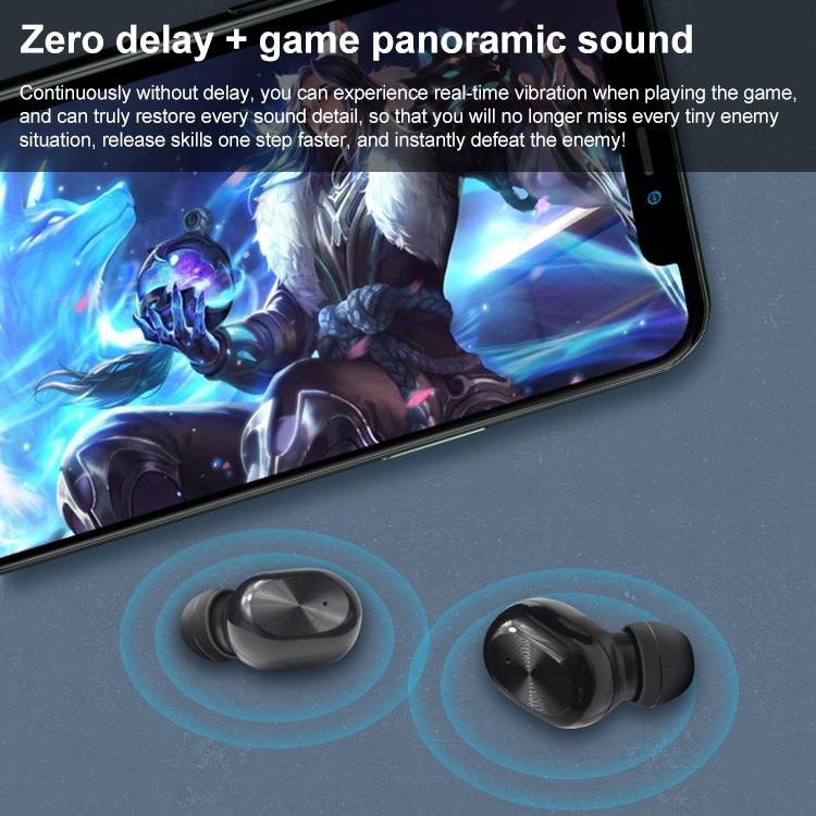 Waterproof Bluetooth 5.0 Tws Earphones with Touch Control - Black 6