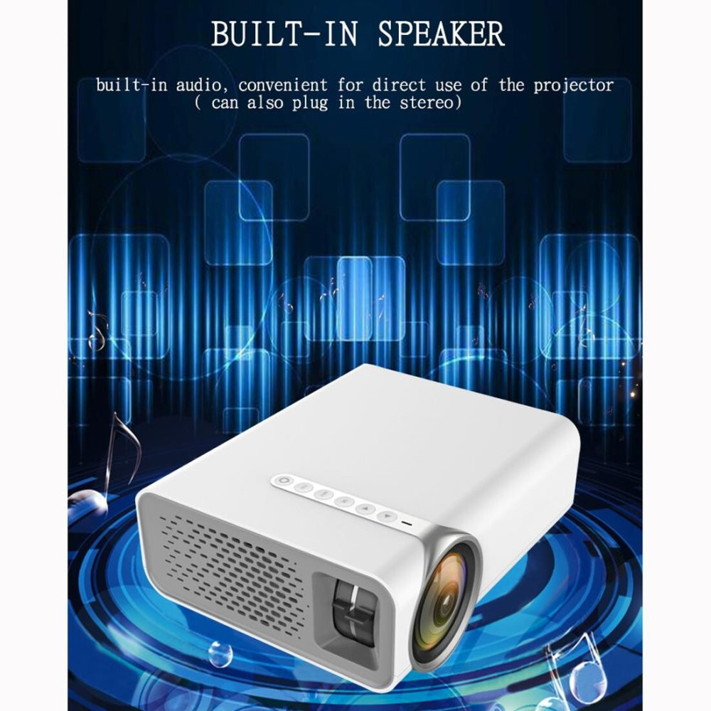 Mini Led Projector 1800 Lumens For Home Theater - Hdmi / Av / Sd / Usb / Vga Support - Black Mobile Phone Version 6
