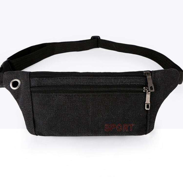 Versatile Canvas Shoulder Bag - Black 15