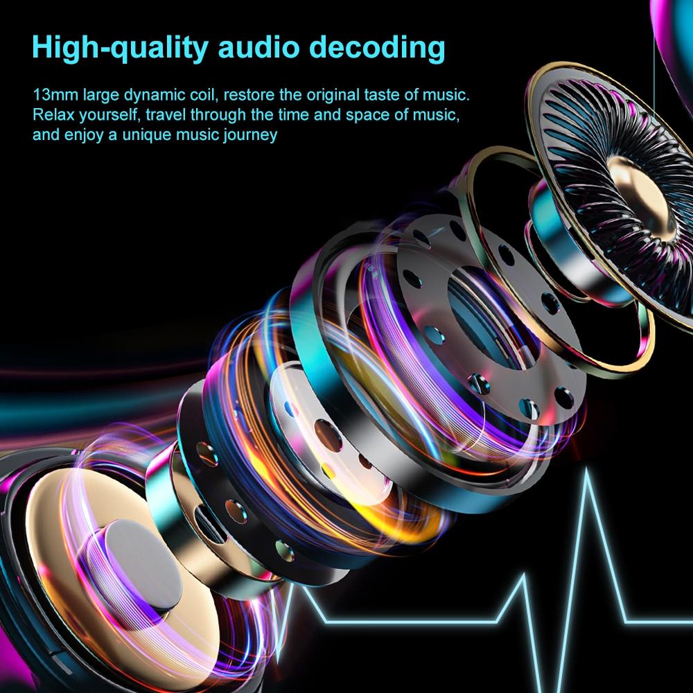 Wireless Mecha Blade Bluetooth Earphones - Black 11