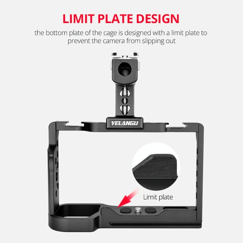 Video Cage Stabilizer Kit With Handle for Sony Alpha 7C 4