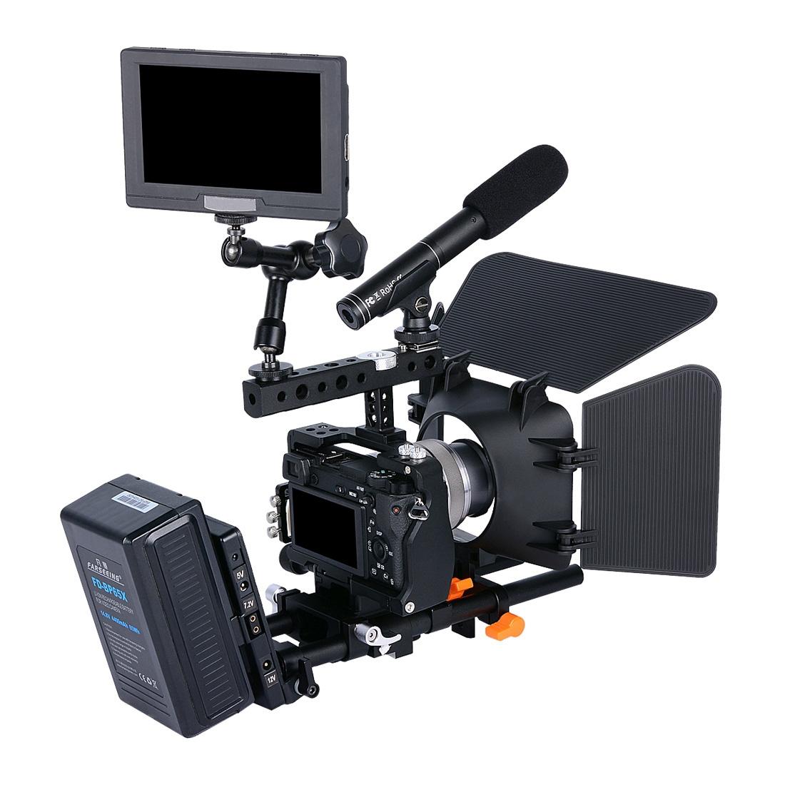 Camera Cage Stabilizer With Handle - Black For Sony A6000 / A6300 / A6400 / A6500 5