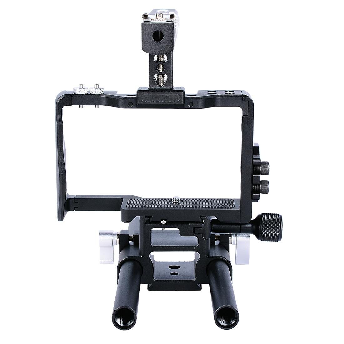 Camera Cage Stabilizer With Handle - Black For Sony A6000 / A6300 / A6400 / A6500 7