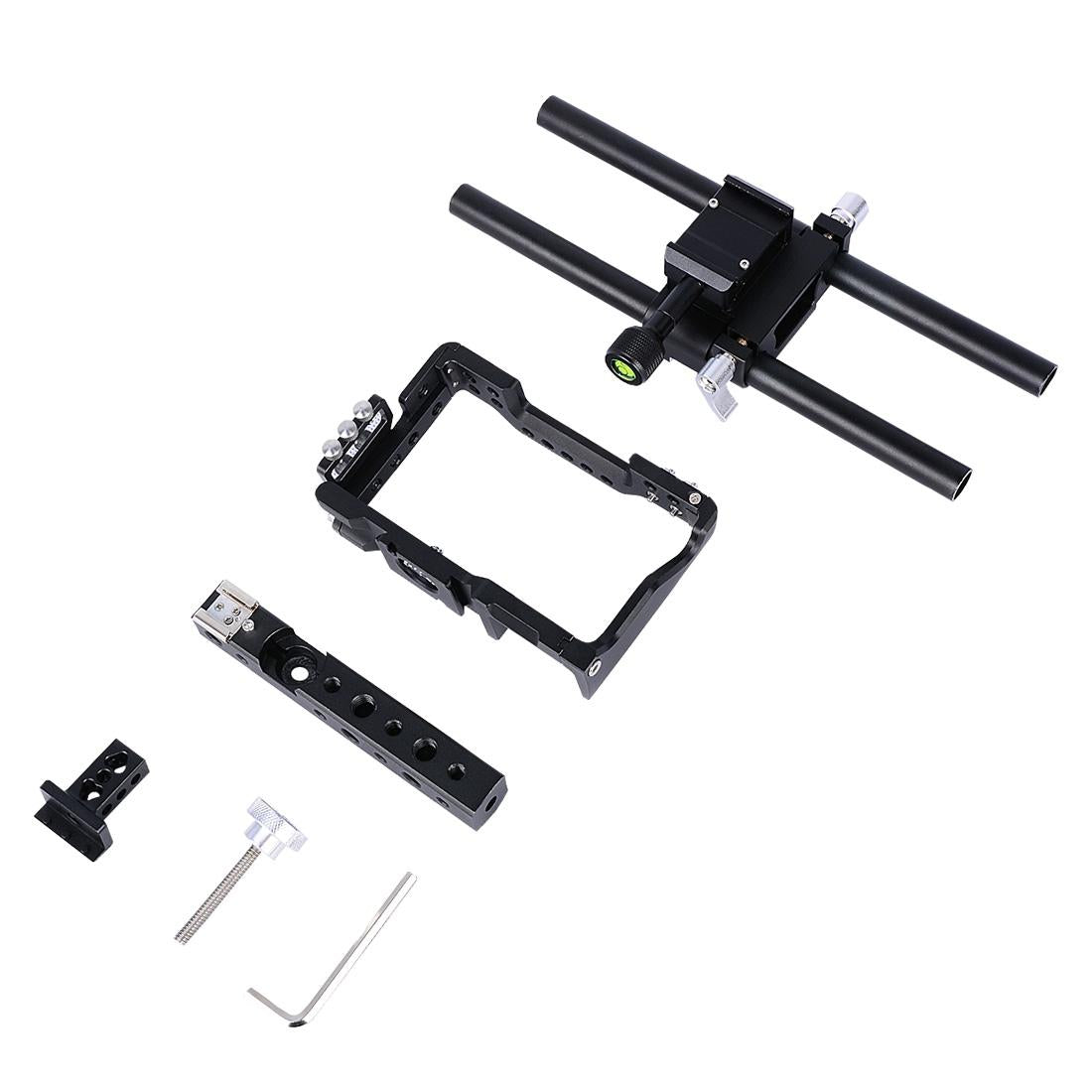 Camera Cage Stabilizer With Handle - Black For Sony A6000 / A6300 / A6400 / A6500 8