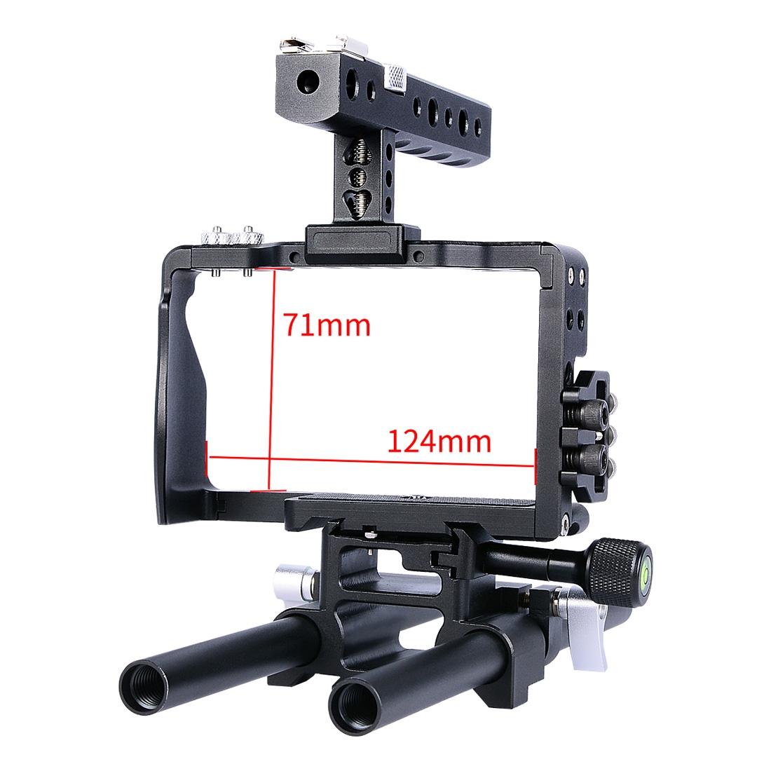 Camera Cage Stabilizer With Handle - Black For Sony A6000 / A6300 / A6400 / A6500 11
