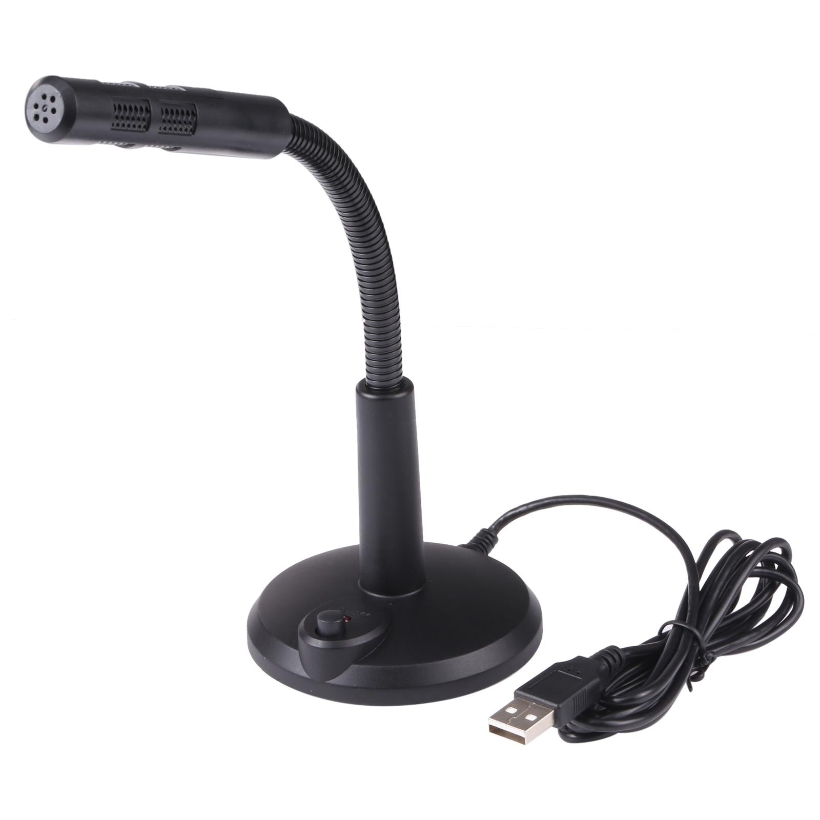 Usb Computer Microphone - Plug And Play - Black 3