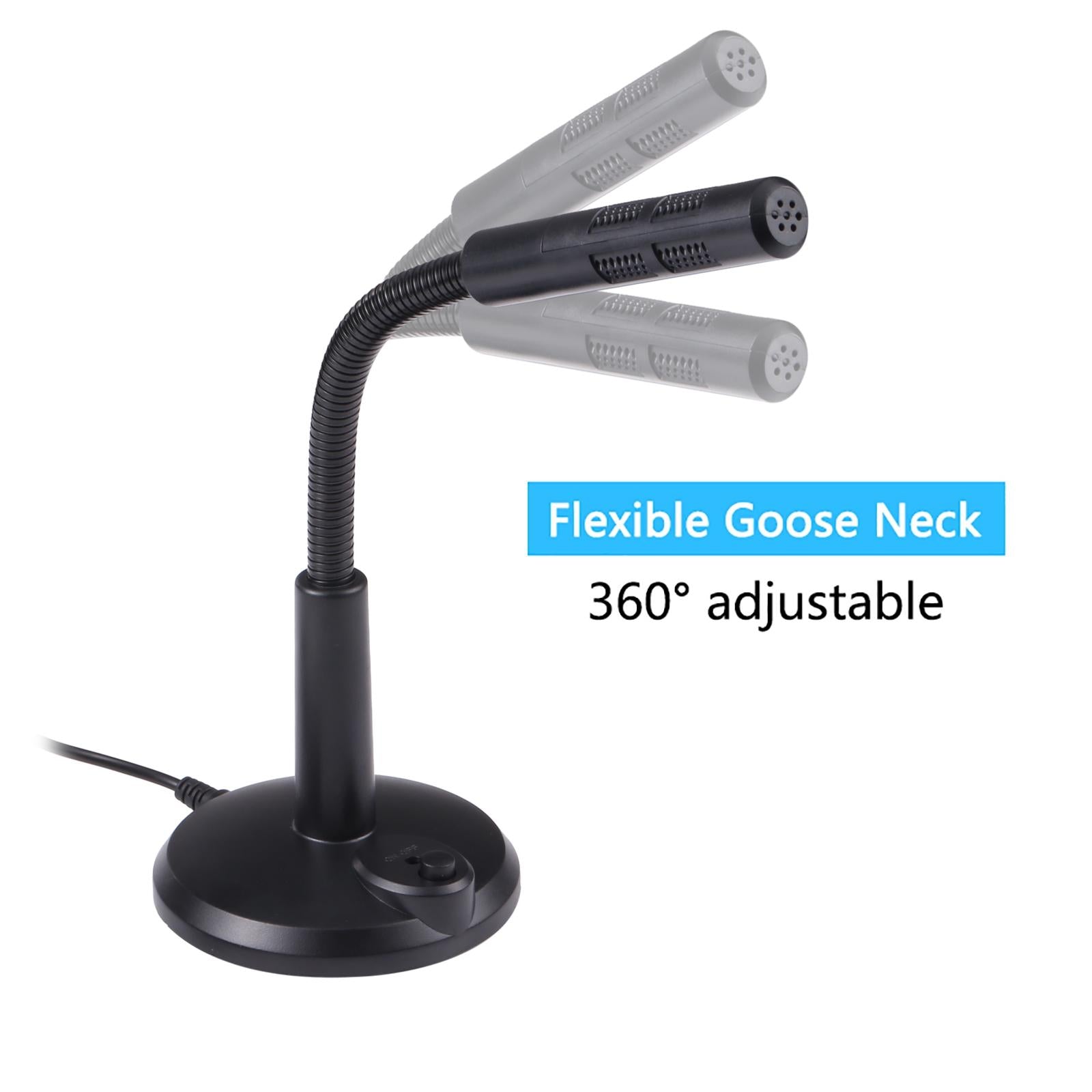 Usb Computer Microphone - Plug And Play - Black 4