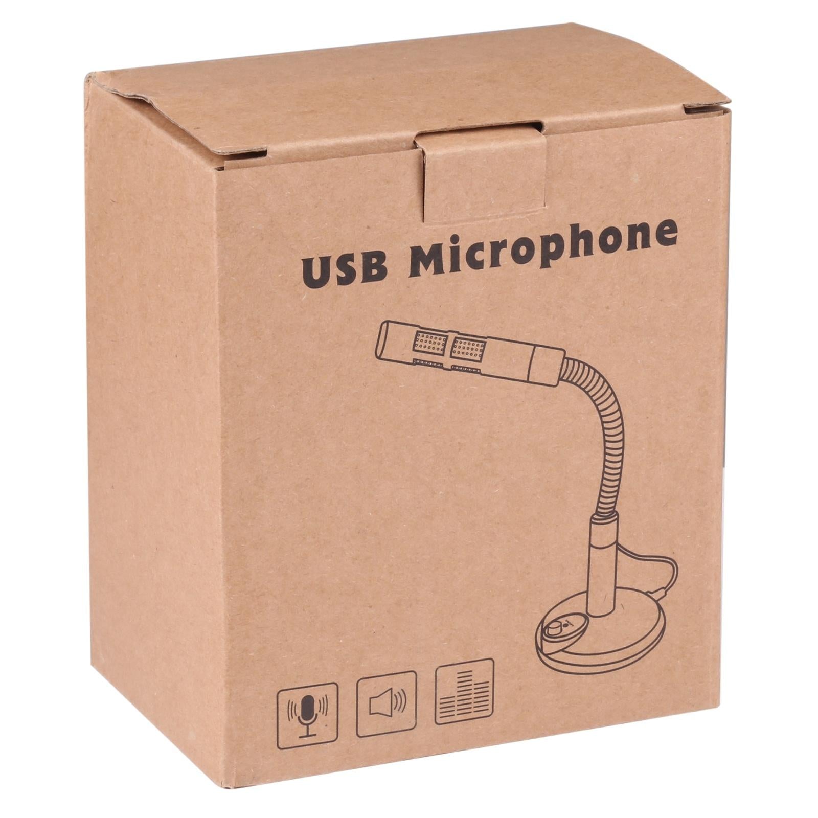 Usb Computer Microphone - Plug And Play - Black 7