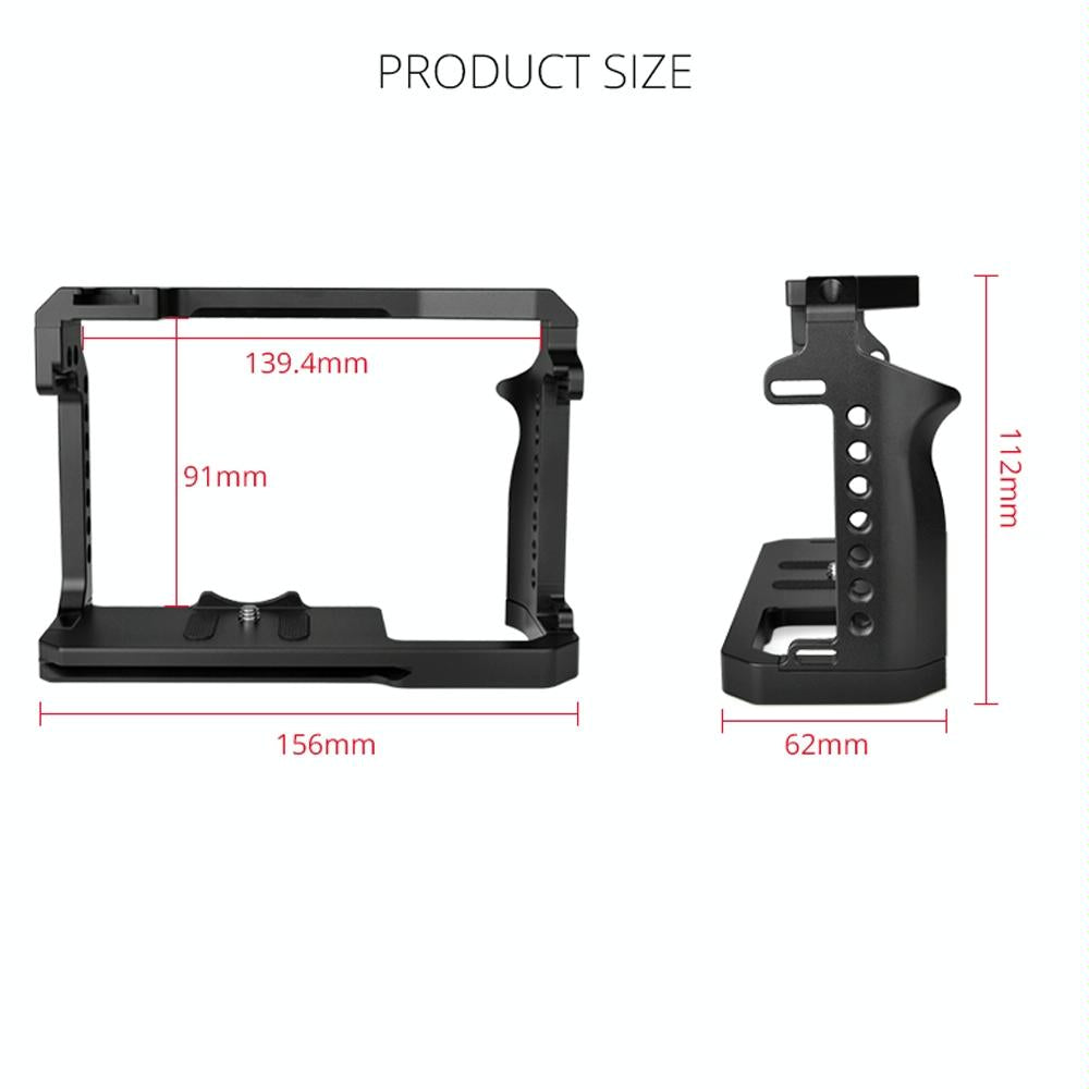 Video Camera Cage Stabilizer For Canon Eos R5 / R6 / R - Black 3