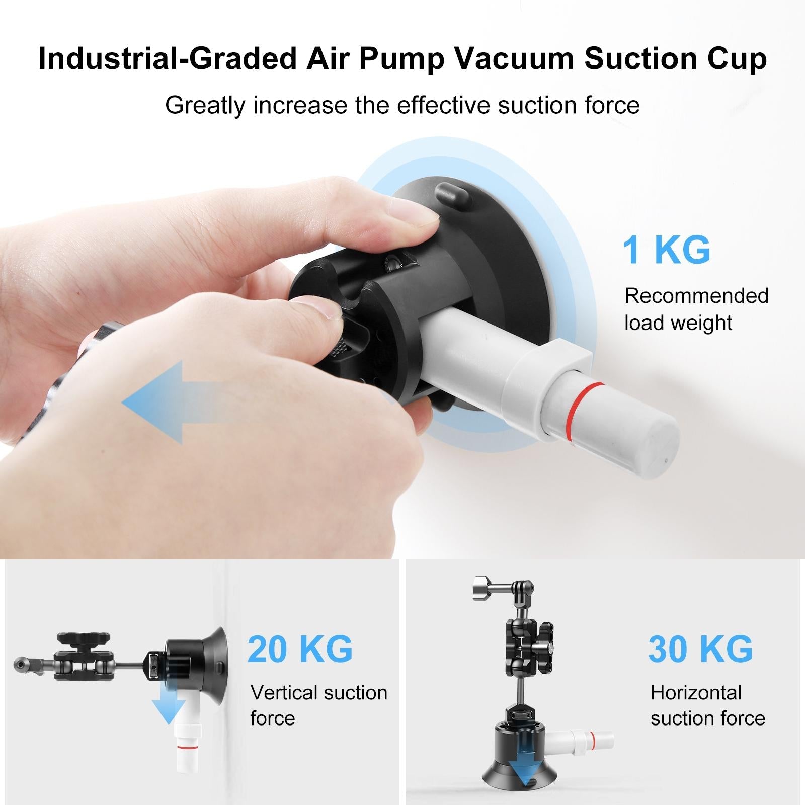 Aluminum Alloy 3 Car Suction Cup Mount 4