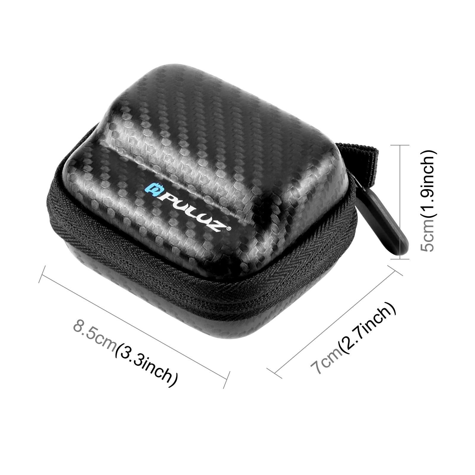 Portable Carbon Fiber Eva Storage Bag for Insta360 Go 3 / 3s Mini Body - Black 5