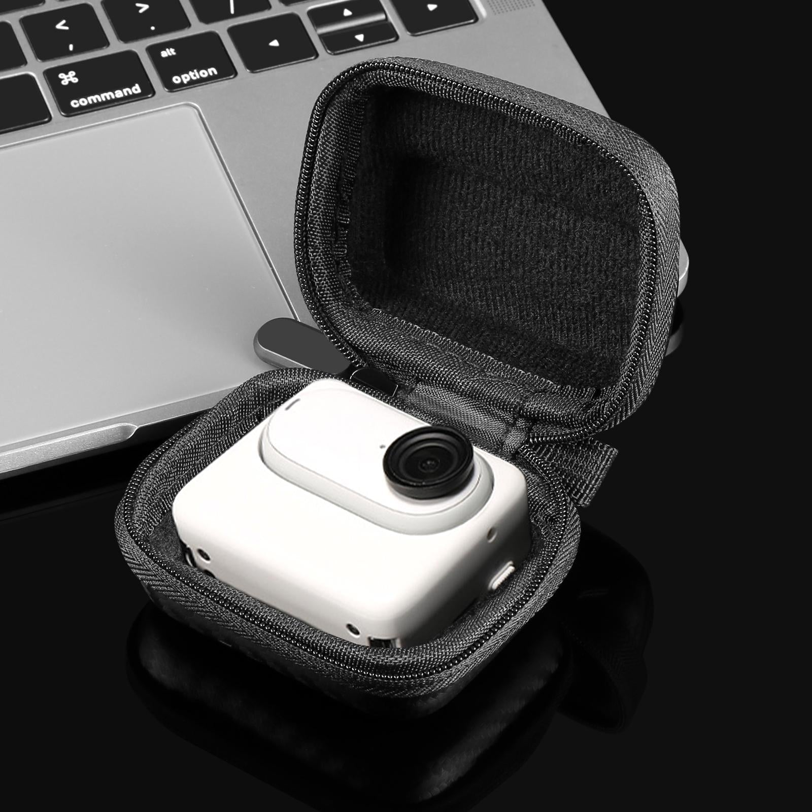 Portable Carbon Fiber Eva Storage Bag for Insta360 Go 3 / 3s Mini Body - Black 7