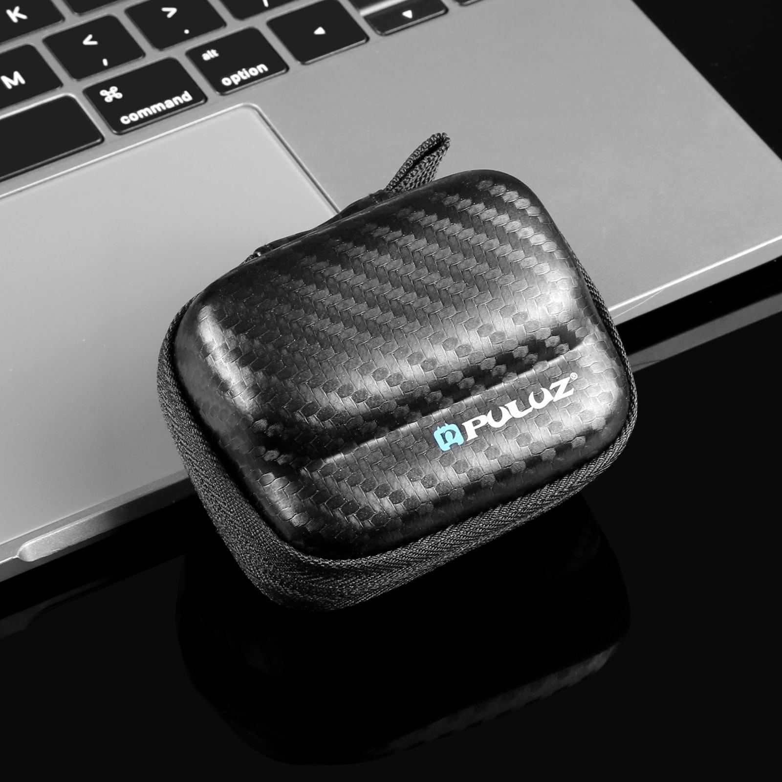 Portable Carbon Fiber Eva Storage Bag for Insta360 Go 3 / 3s Mini Body - Black 8
