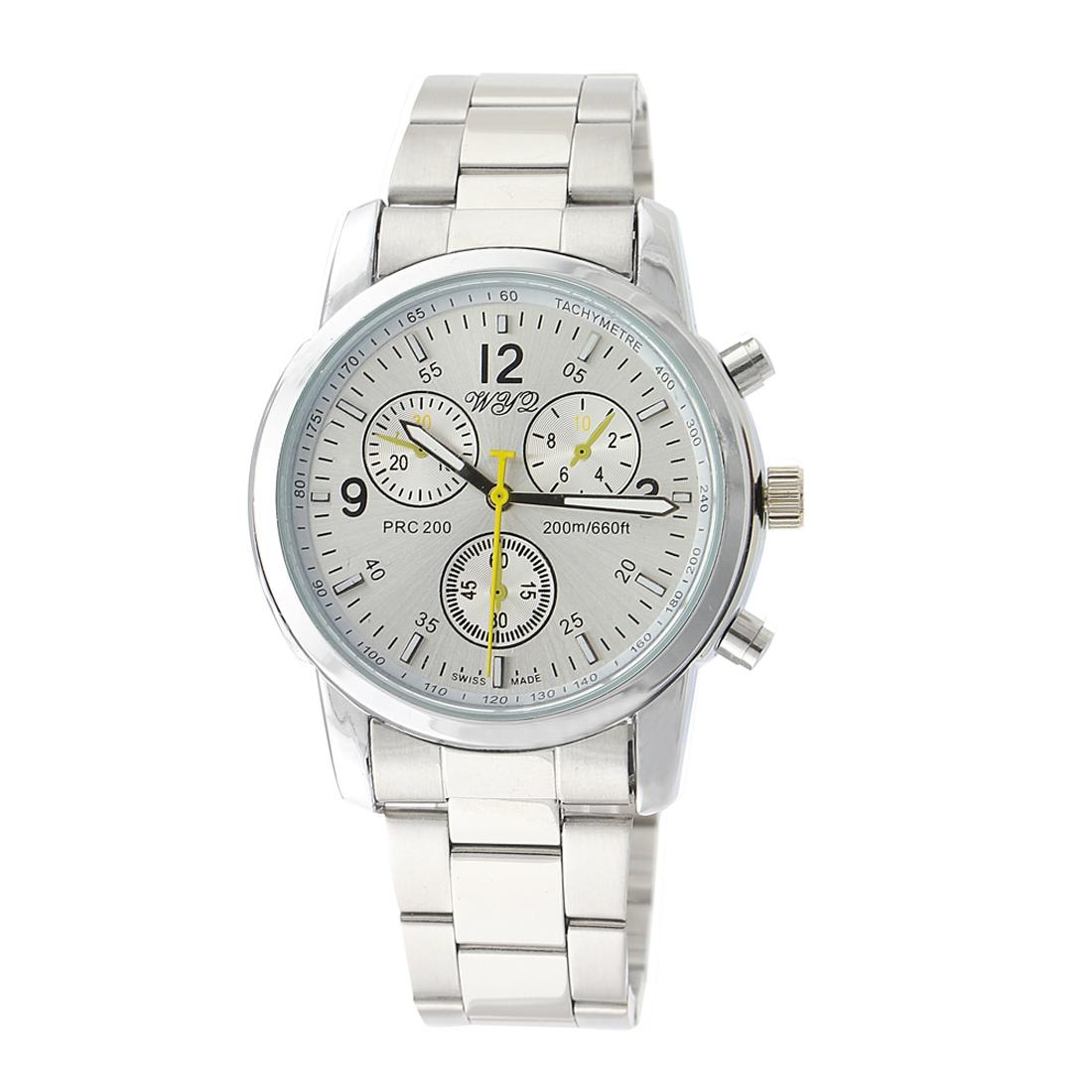 Stylish Metal Band Wrist Watch - Black 11
