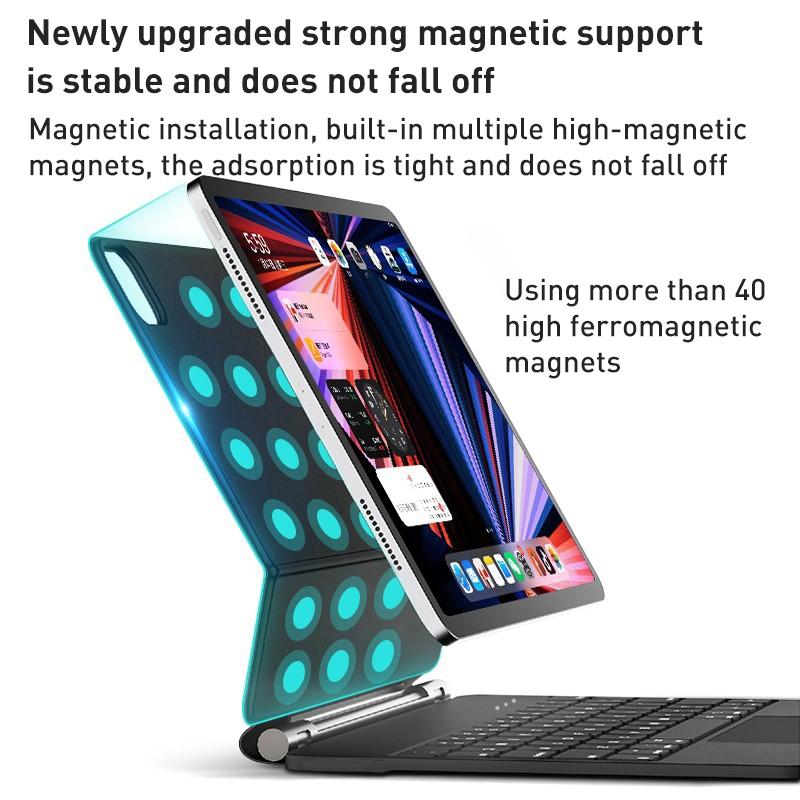 Magic Bluetooth Keyboard Leather Case For Ipad Pro 11 - Black 4