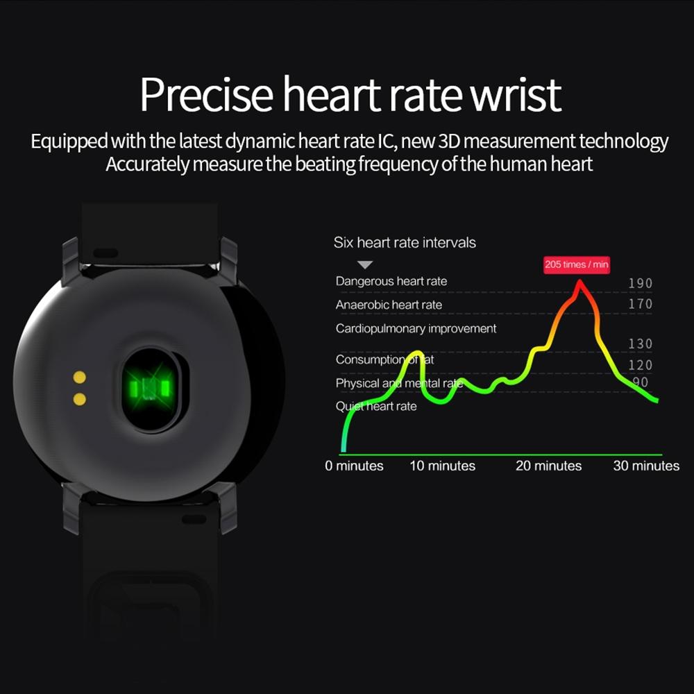 Waterproof Smart Bracelet With Heart Rate Monitor And Sleep Tracker - Black 15