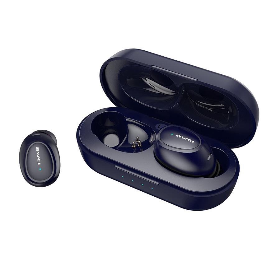 Wireless T16 Tws Bluetooth V5.0 Sports Headset with Charging Case - Black