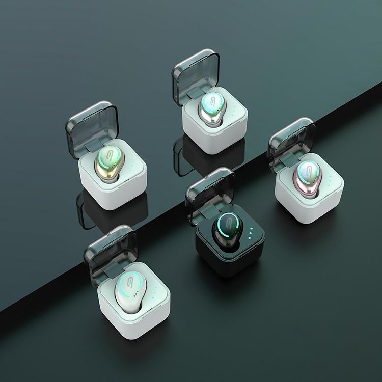 Mini Wireless Bluetooth Earphone with Charging Box - M-b8 - Black 3