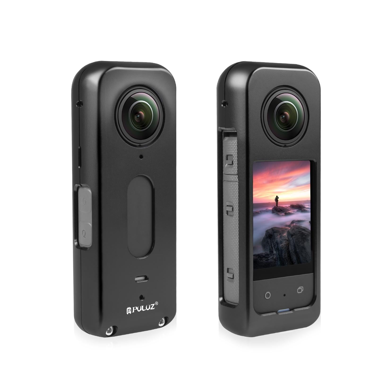 Metal Protective Cage for Insta360 X3 with Silicone Lens Cover 4