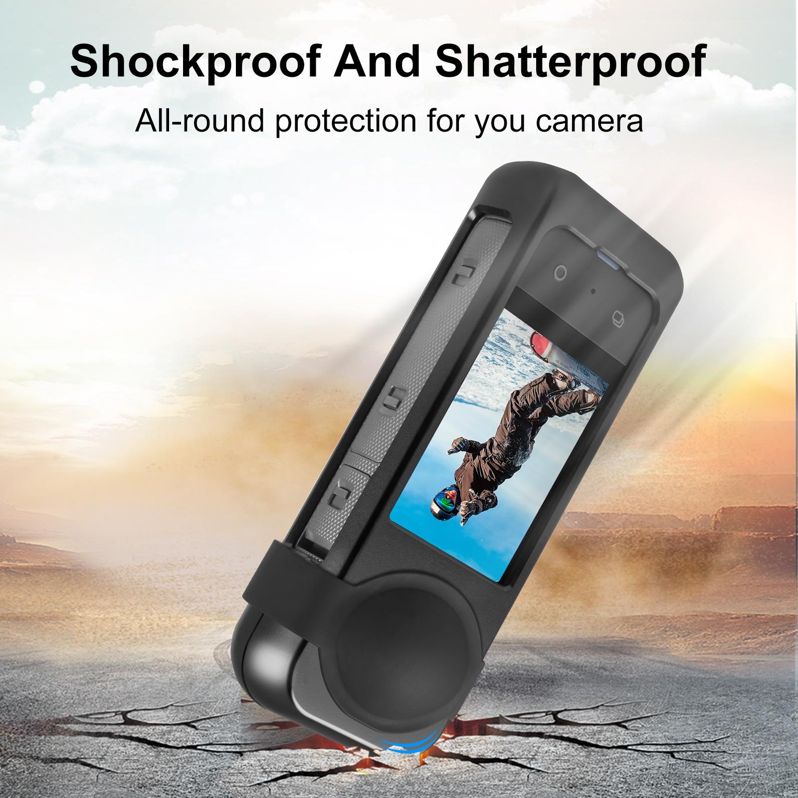 Metal Protective Cage for Insta360 X3 with Silicone Lens Cover 6