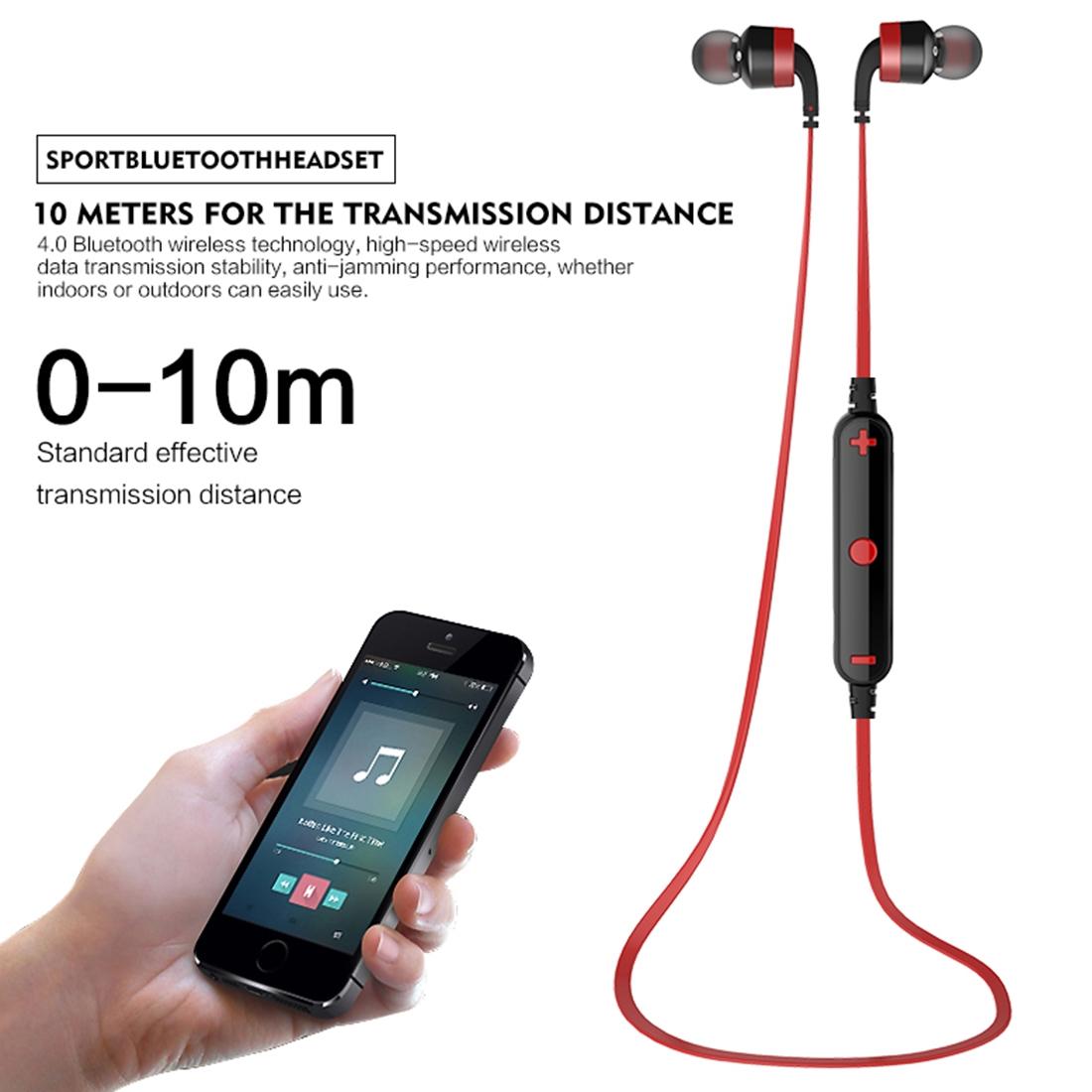 Wireless Sport Bluetooth Earphones with In-line Control - Black - Black 5