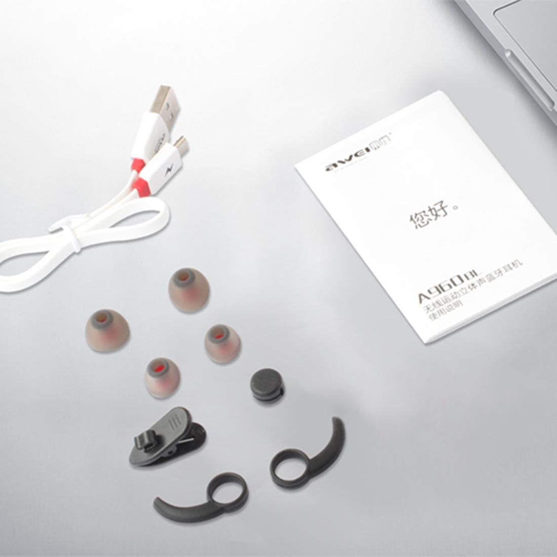 Wireless Sport Bluetooth Earphones with In-line Control - Black - Black 9