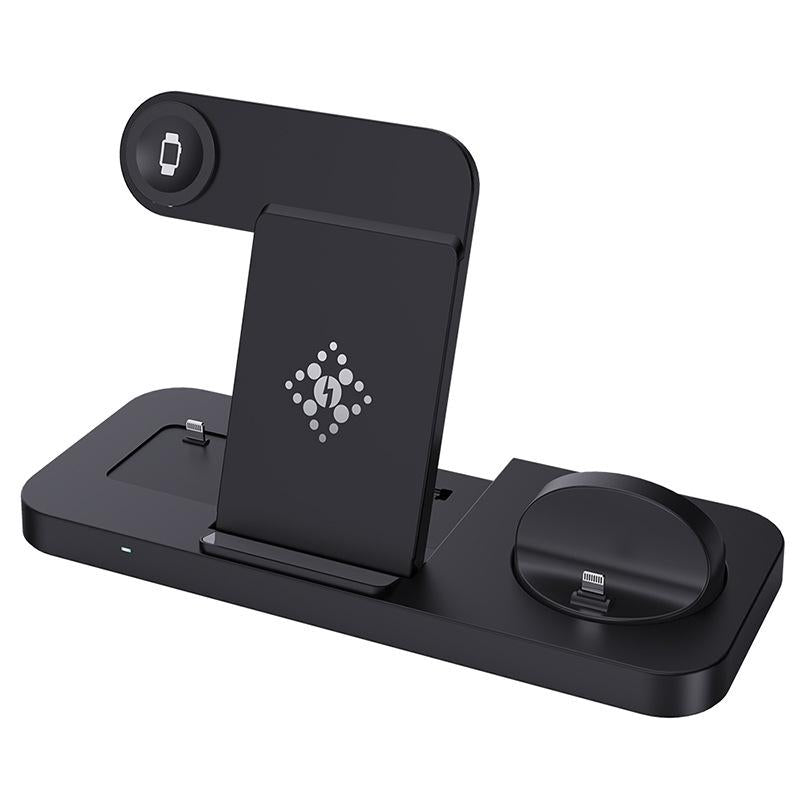 6 In 1 Foldable Vertical Wireless Charger - Black 3