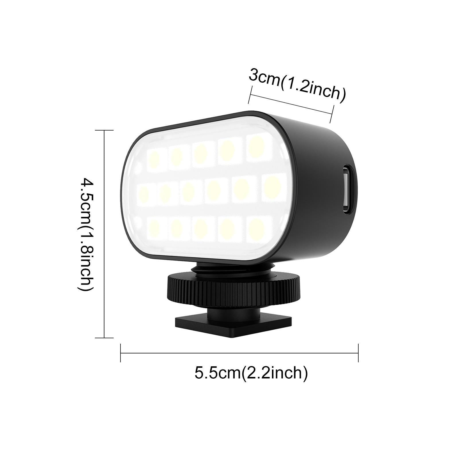Portable Live Video Led Light for Beauty Photography and Selfies - Black 3