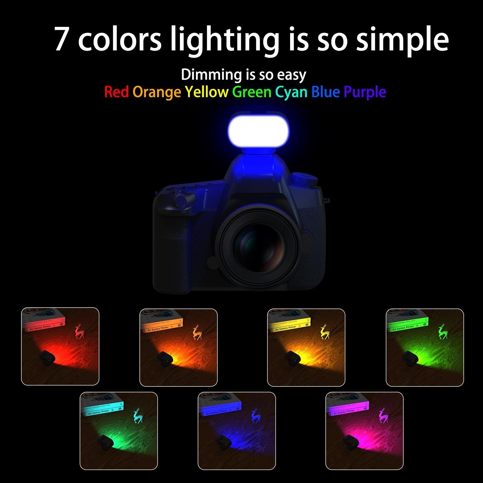Portable Live Video Led Light for Beauty Photography and Selfies - Black 5