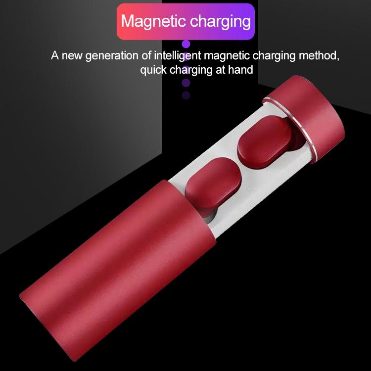 Wireless Touch Bluetooth Headset with Smart Magnetic Charging - Automatic Pairing - Black 6