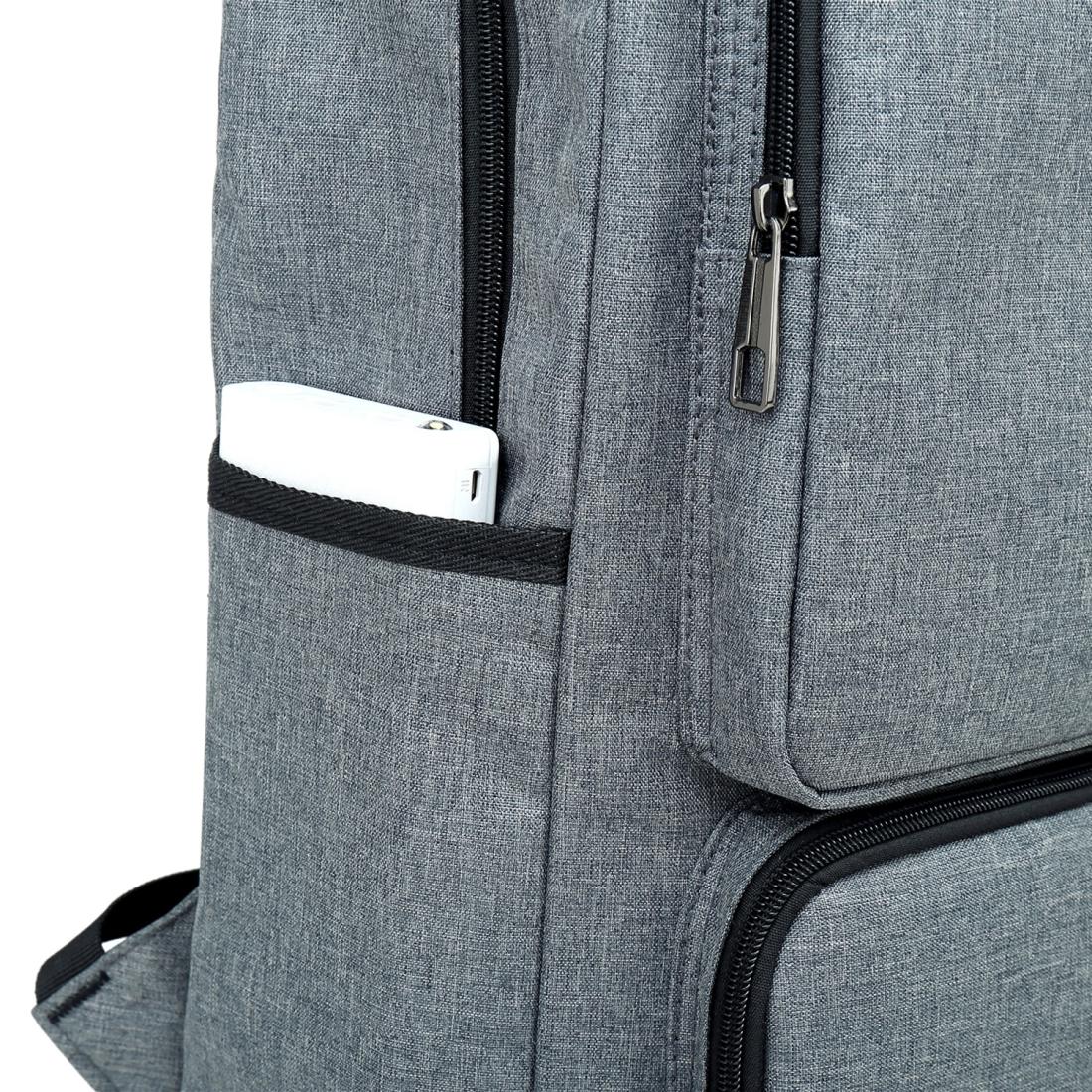 Stylish Notebook Tablet Backpack - Spacious & Casual - Black 7
