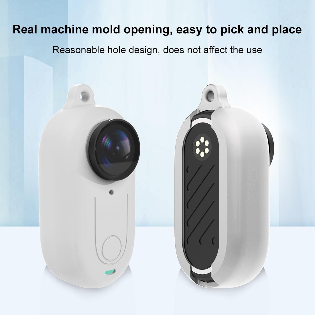 Silicone Case with Lens Cover for Insta360 Go 3 - Black 10