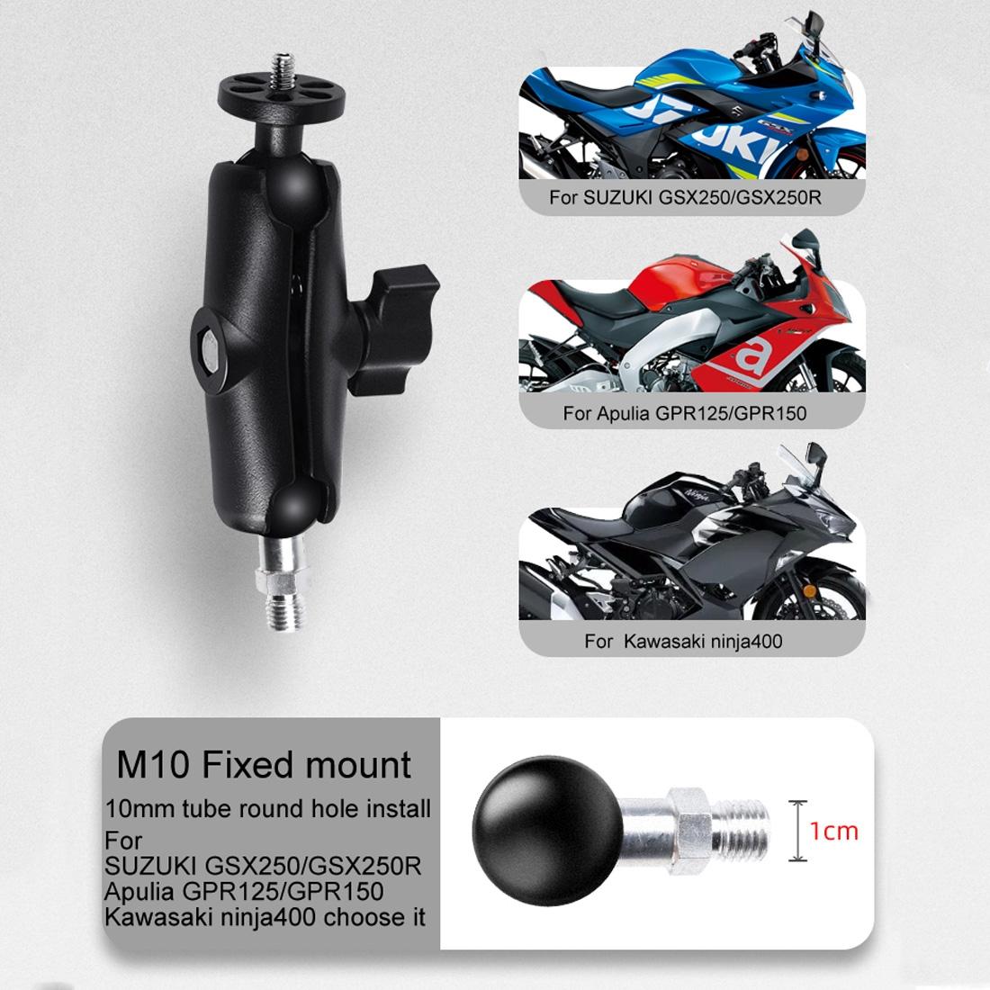 Universal 25mm Motorcycle Rearview Mirror Mount for Gopro Hero12 with Ball Head 8