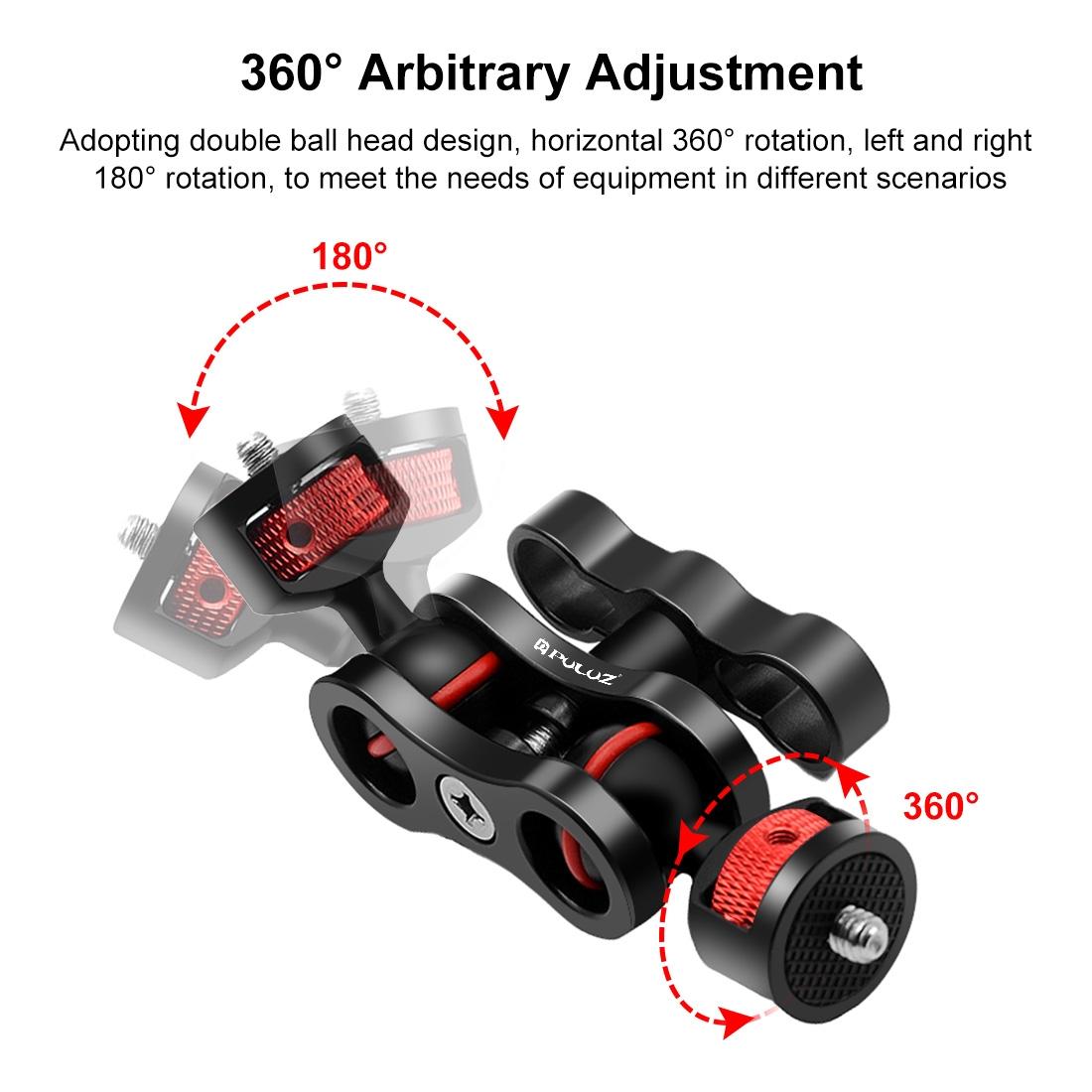 Universal Magic Arm With Ball Head Mount - Black 5