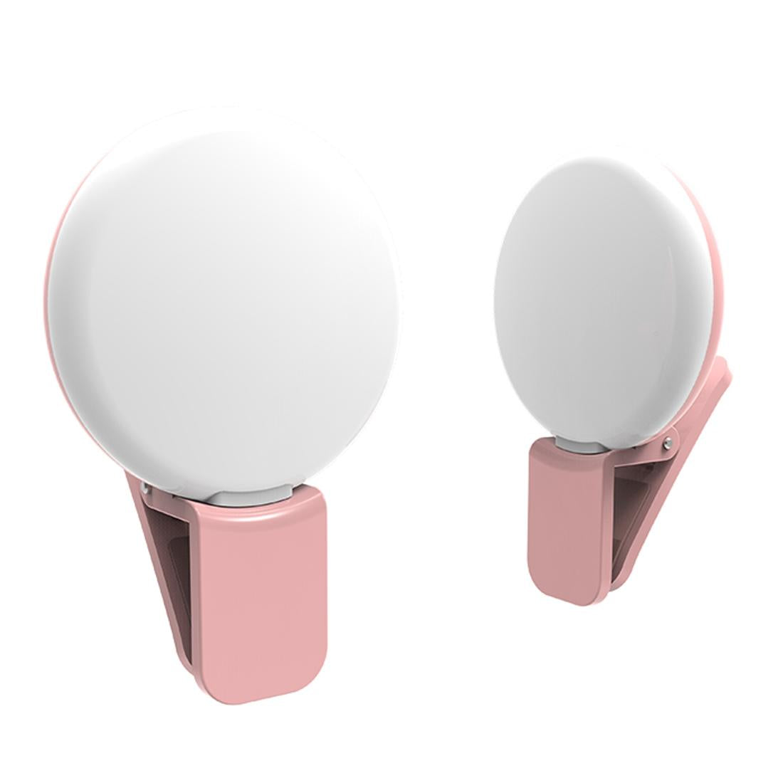 Portable Mini Beauty Light for Smartphones - 3 Brightness Levels 9 Led Warm / White - Iphone Galaxy Huawei Xiaomi Lg Htc - Black 3