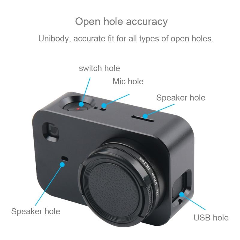 Aluminum Alloy Protective Cage for Xiaomi Mijia Camera with Lens Cap and Screw - 37mm 15