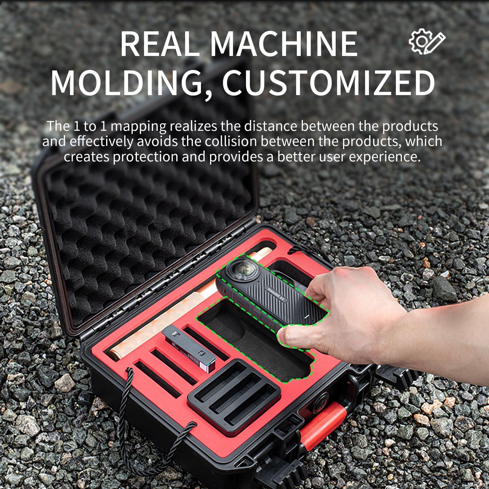 Waterproof Dual-layer Storage Box for Insta360 X4 Startrc - Black 4